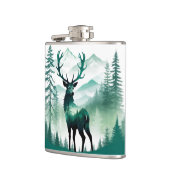 Elk Wildlife Animal Natuur Milieu Forest Art Heupfles (Links)
