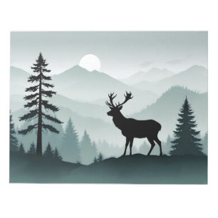 Elk Wildlife Animal Natuur Milieu Forest Art Notitieblok