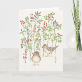 Elk Word Notecard Feestdagen Kaart