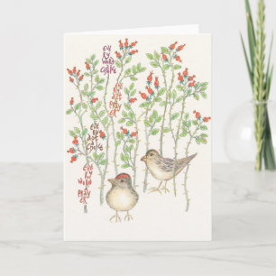 Elk Word Notecard Feestdagen Kaart