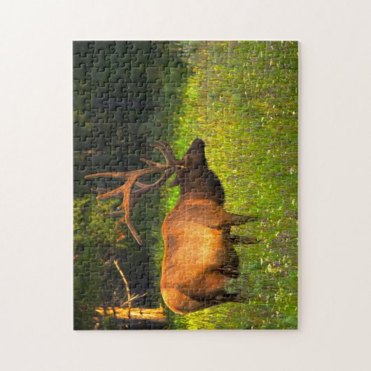 Elk Yellowstone Montana. Legpuzzel (Verticaal)
