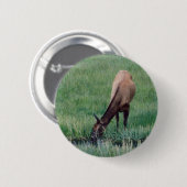 Elk-Yellowstone Ronde Button 5,7 Cm (Voorkant /achterkant)