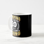 Elkaar 20 jaar irriteren - 20e bruiloft koffiemok (Voorkant links)
