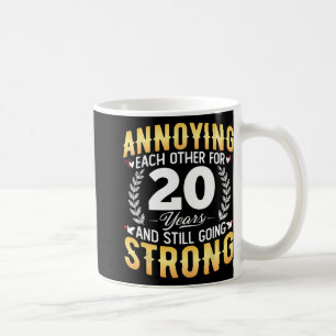 Elkaar 20 jaar irriteren - 20e bruiloft koffiemok