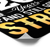 Elkaar 20 jaar irriteren - 20e bruiloft poster (Hoek)