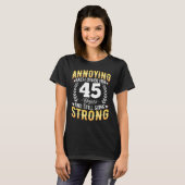 Elkaar 45 jaar irriteren - 45ste bruiloft t-shirt (Voorkant volledig)