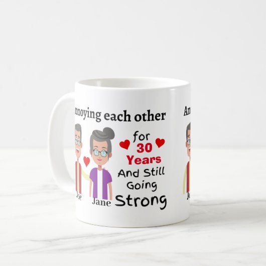 elkaar irriteren koffiemok (Voorkant links)