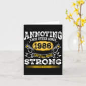 elkaar irriteren sinds 1986 Jubileum Kaart (Gele Bloem)