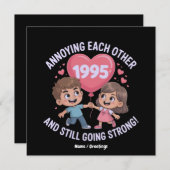 Elkaar irriteren sinds 1995 Jubileum Kaart (Voorkant / Achterkant)