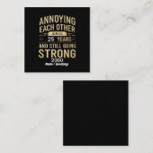 Elkaar irriteren sinds jaren gaat nog steeds sterk vierkante visitekaartje (Voorkant / Achterkant)