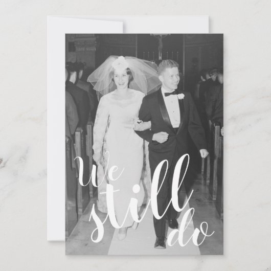 ELKAAR JAAR - Trouwdag & Foto We Doen Het Nog Stee Kaart (Voorkant)