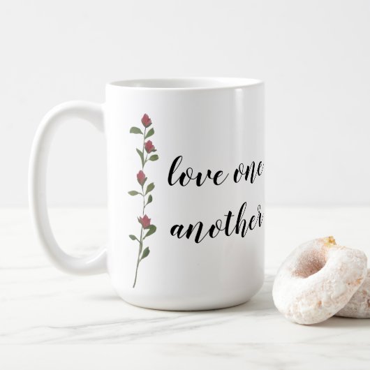 Elkaar liefhebben koffiemok (Met donut)