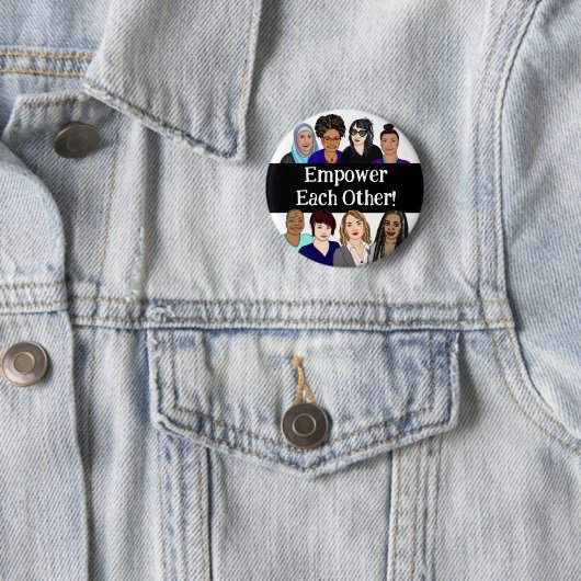 elkaar machtigen | Vrouwendaagse spelden Ronde Button 5,7 Cm (In situ)