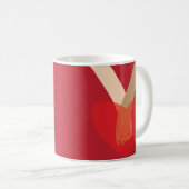 Elkaar vasthouden koffiemok (Voorkant rechts)