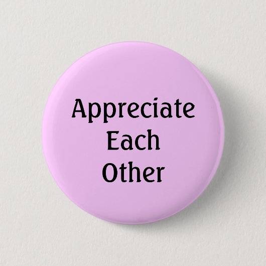 Elkaar waarderen ronde button 5,7 cm (Voorkant)