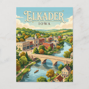Elkader, Iowa Briefkaart