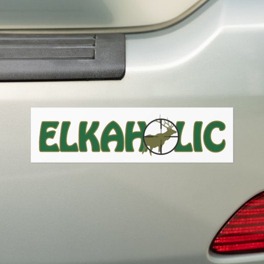 Elkaholic Bumpersticker (Op auto)