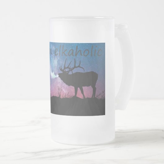 Elkaholic Frosted Mok (Voorkant rechts)