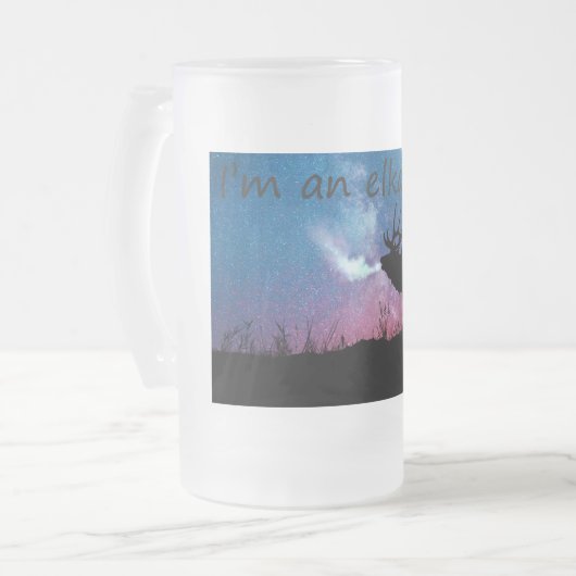 Elkaholic Frosted Mok (Voorkant links)
