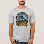 elkaholic stier elandkunst t-shirt (Voorkant)