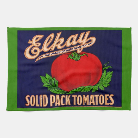 Elkay Solid Pack Tomaten uit de jaren '30 kunnen a Theedoek (Horizontaal)