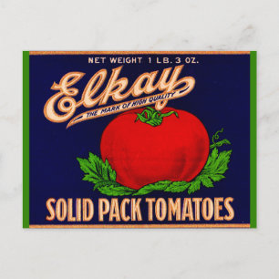 Elkay Solid Pack Tomaten uit de jaren '30 kunnen e Briefkaart