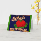Elkay Solid Pack Tomaten uit de jaren '30 kunnen e Kaart (Gele Bloem)