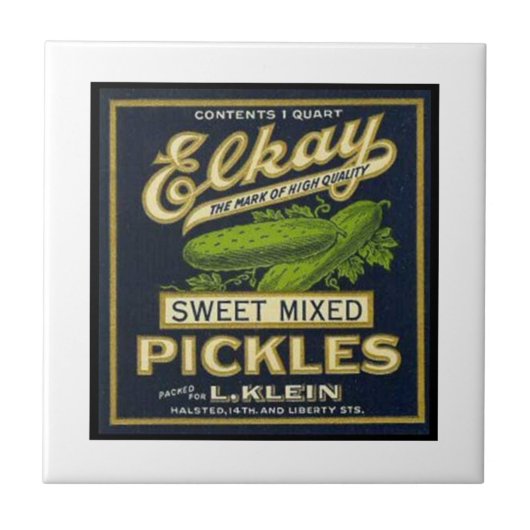 Elkay Sweet MIxed Pickles Tegeltje (Voorkant)