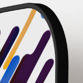 Elke 3 Initialen Letter Monogram Blue Tan White Ve Pickleball Paddle (Links Detail)