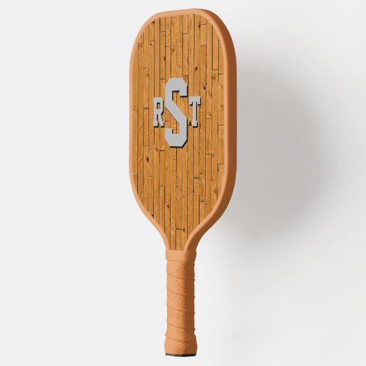Elke 3 Initialen Letter Monogram Wood Panel Wall Pickleball Paddle (Links)