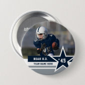Elke 3 kleuren Sport Foto Team Buttonnen Pins Ronde Button 7,6 Cm (Voorkant /achterkant)