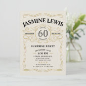 Elke 60e verjaardag van Age Whiskey Kaart (Staand voorkant)