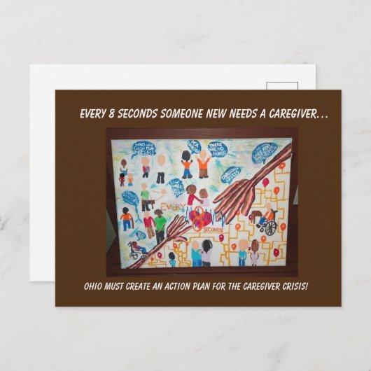 Elke 8 seconden briefkaart (Voorkant / Achterkant)