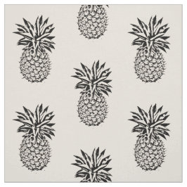 Elke aangepaste kleur Cute Iconic Pineapple Fabric Stof