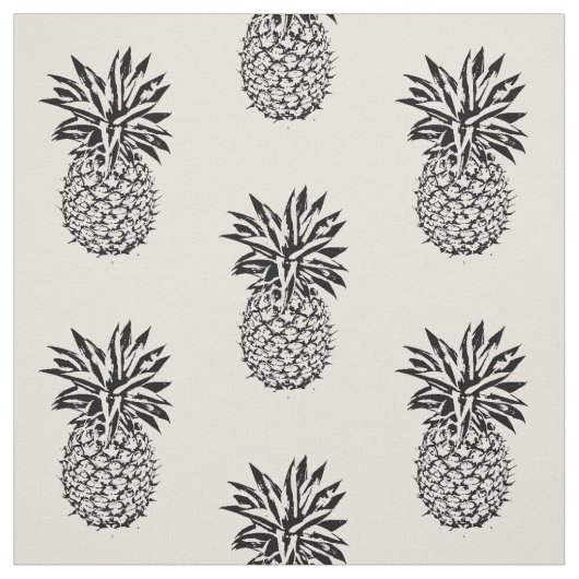 Elke aangepaste kleur Cute Iconic Pineapple Fabric Stof (Swatch)