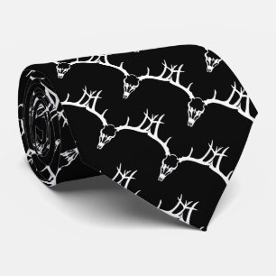Elke aangepaste  kleur Moose Skull met Antlers Stropdas