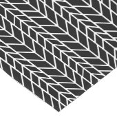 Elke aangepaste kleur & Wit Aztec visgraatpatroon Lange Tafelloper (Hoek)