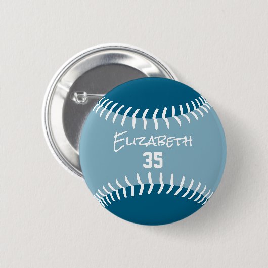 ELKE aangepaste kleuren softbal honkbal Ronde Button 5,7 Cm (Voorkant /achterkant)