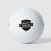 Elke aangepaste kleuren SUPER DAD Golf Ball Golfballen (Voorkant)