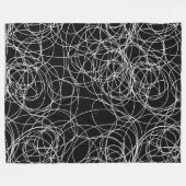 Elke Abstracte kleur Zwemig krabbelen Fleece Deken (Voorkant (Horizontaal))