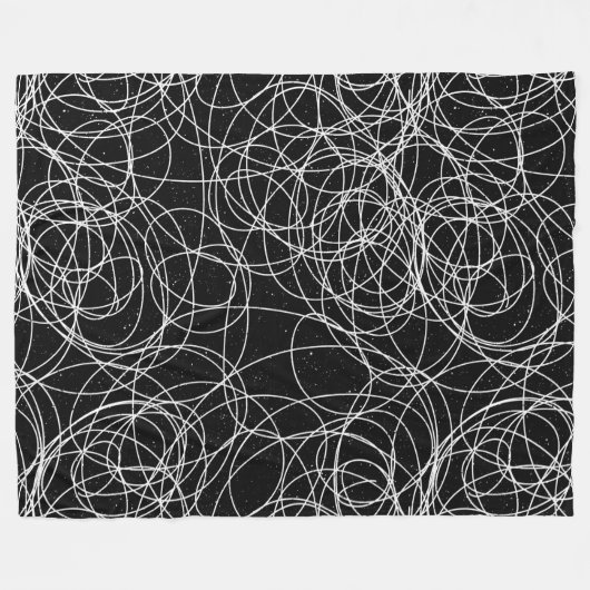 Elke Abstracte kleur Zwemig krabbelen Fleece Deken (Voorkant (Horizontaal))