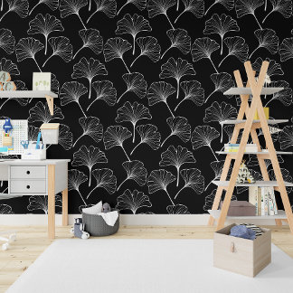 Elke achtergrond Boho Ginkgo Biloba Leaves Behang