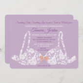 ELKE ACHTERGROND KLEUR Lingerie uitnodiging (Voorkant / Achterkant)