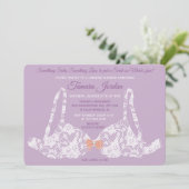 ELKE ACHTERGROND KLEUR Lingerie uitnodiging (Staand voorkant)