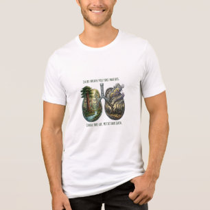 Elke Adem Telt Eco-Bewustzijn Design Tri-Blend Shirt