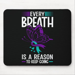 Elke ademhaling is een reden om zelfmoordpreventie muismat