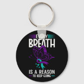 Elke ademhaling is een reden om zelfmoordpreventie sleutelhanger (Voorkant)