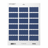 Elke Afbeelding of Business Logo bewerkbaar donker Etiket (Full Sheet)