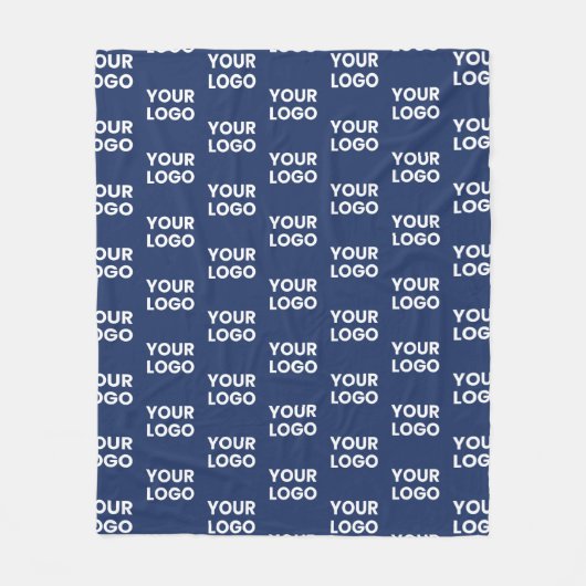 Elke Afbeelding of Business Logo bewerkbaar donker Fleece Deken (Voorkant)