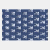 Elke Afbeelding of Business Logo bewerkbaar donker Inpakpapier Vel (Voorkant)